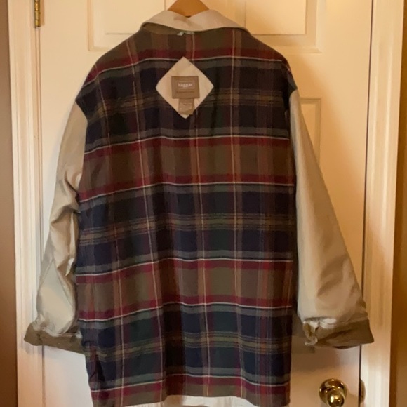 Haggar Generations Men’s 100% Cotton Barn Coat Outdoor Khaki Jacket Size X-Large - Picture 12 of 16